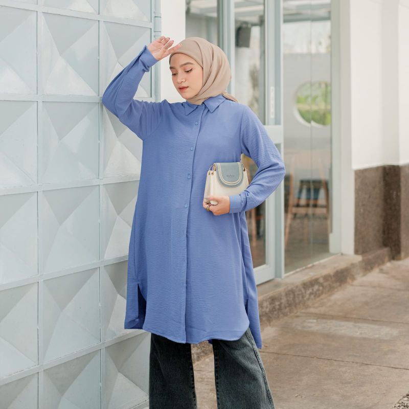 TUNIK CRINKLE AIRFLOW POLOS / ALODIE TUNIK