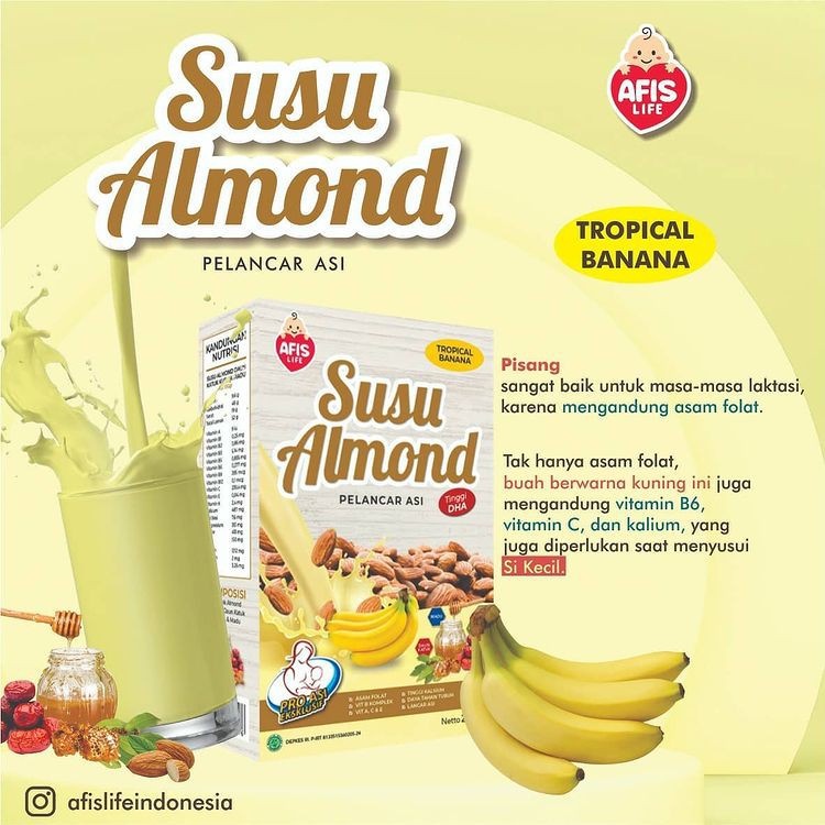 Afis Susu Almond (Susu Pelancar Asi)