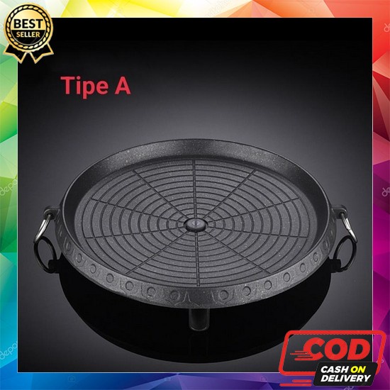 Grill Pan/Bulgogi 2In1 Pan Dan Hot Pot/Bbq Dan Shabu-Sahbu 2In1 Gohapp Bulgogi Bbq Grill Pan 32 Cm