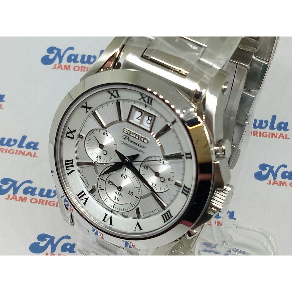 Seiko Premier SPC063P1 Chronograph Sapphire - Jam Tangan Pria SPC063