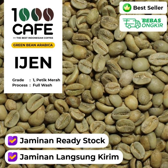 

[ COD ] [TERMURAH] GREEN BEAN ARABICA IJEN FULL WASH G1 - 1KG DISKON Kode 1076