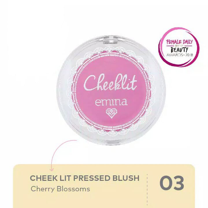 Emina Cheek Lit Pressed Blush 3.5 g ~ Original