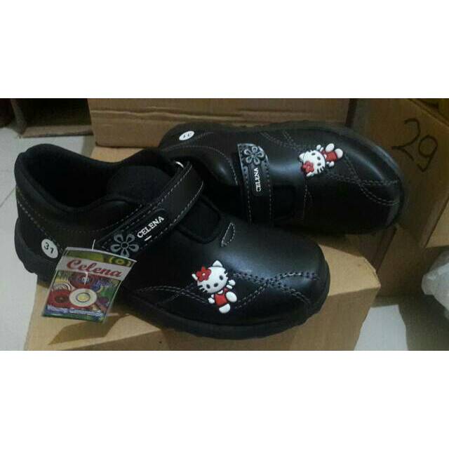  Sepatu  anak  anak  sekolah lucu tk  sd lucu keren hitam 