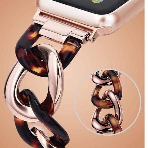 Strap Apple Watch Cowboy Chain Style Resin Stainless 38mm/40mm/41mm 42mm/44mm/45mm