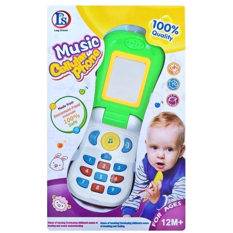 LONGSTREAM - Music Cellular Phone Mainan Bayi Handphone Musik Edukatif