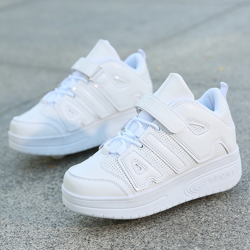 Sepatu Roda 2 Heelys Lampu Menyala LED Walking shoes for children, boys and girls, children, single 