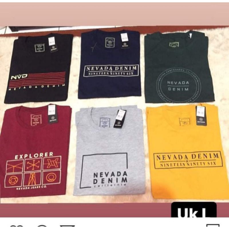 kaos Nevada cowok premium terbaru kaos cowok model kekenian kaos Nevada original