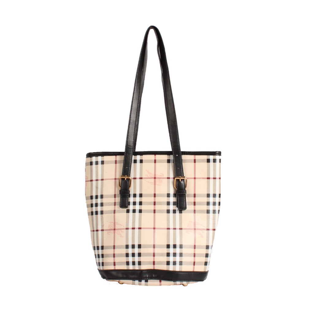 TASHAPPY EL 5917 tas TOTE BAG Tartan Stylish wanita import model korea supplier tas import