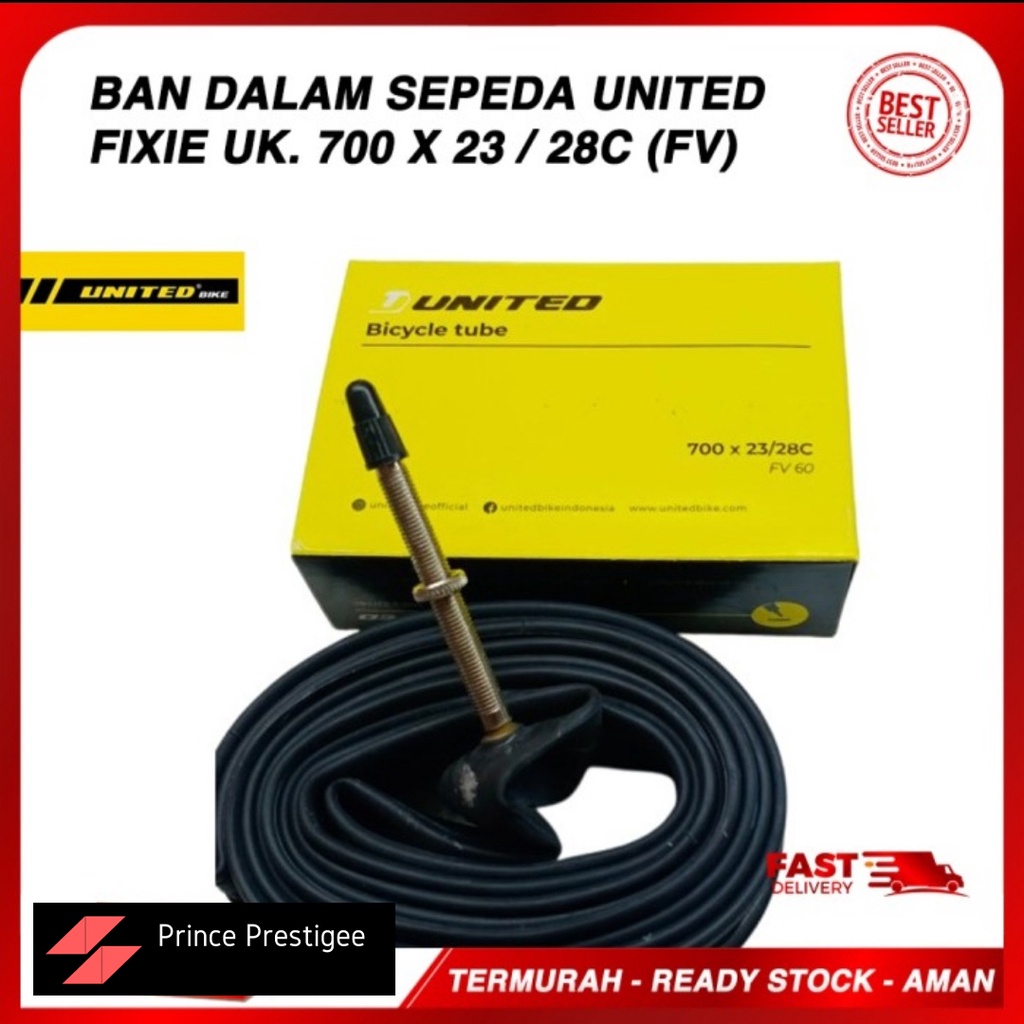 UNITED Ban Dalam Sepeda FIXIE 700 x 23/28c Ban Dalem FIXIE Roadbike