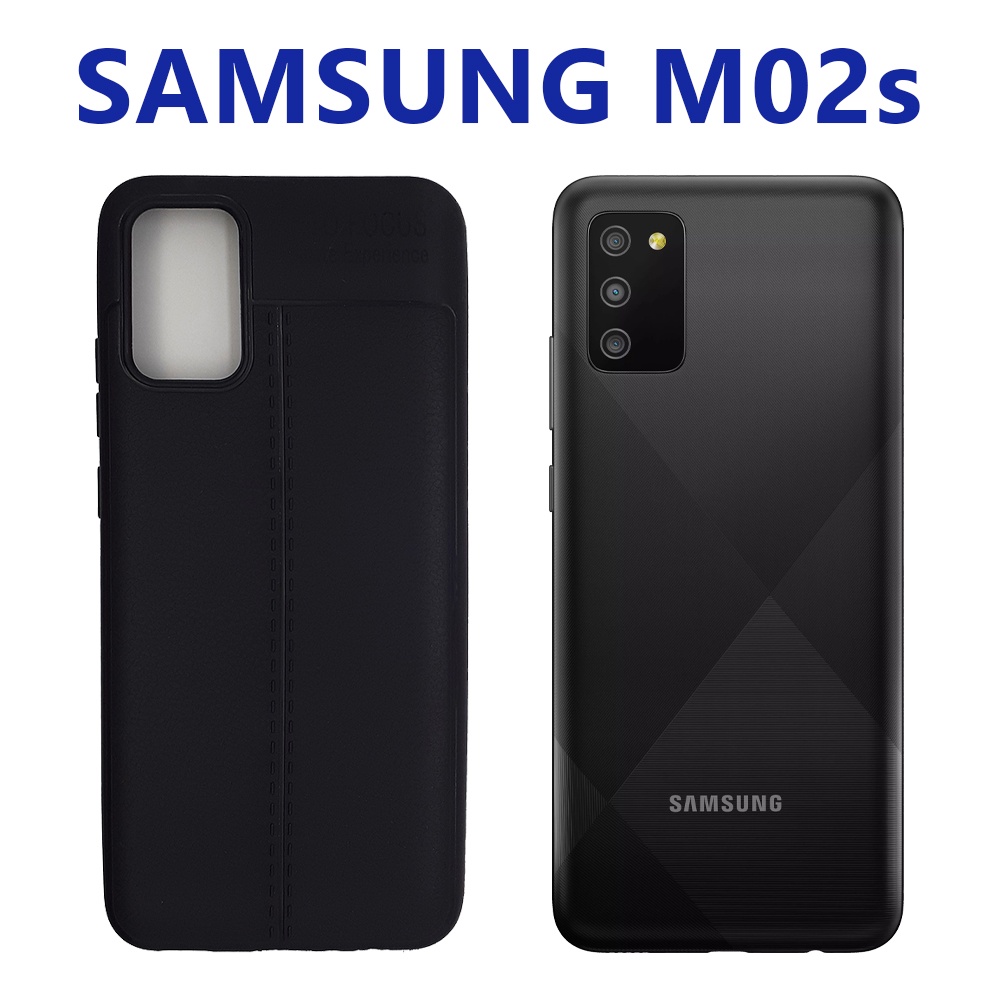 Case Auto Focus Samsung Galaxy M02S Leather Experience SoftCase Slim Ultimate / Casing Kulit