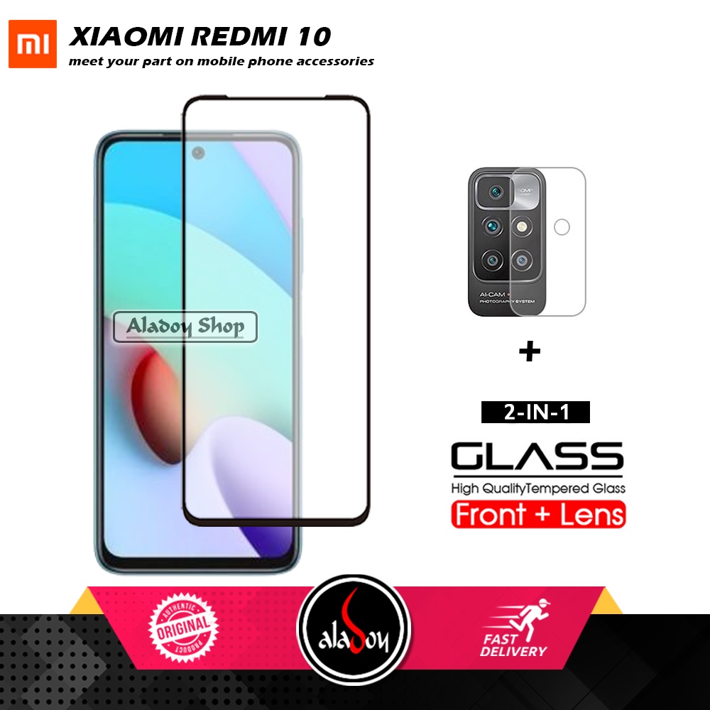 Tempered Glass Layar Xiaomi Redmi 10 ( 2021 ) Free Tempered Glass Camera