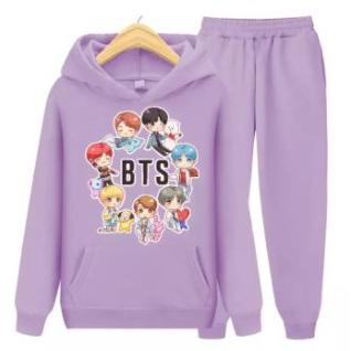Top Produk..SET HOODIE BTS ANAK CEWEK / SETELAN SWEATER BTS KOREA BT21