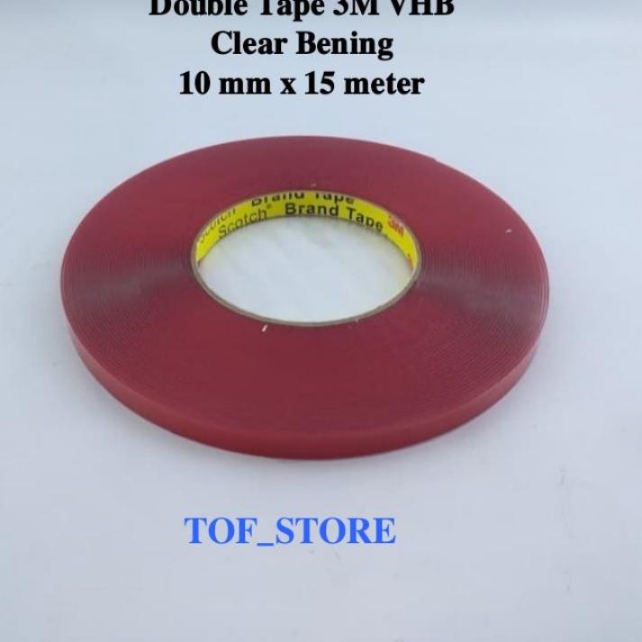 

Model baru - Double tape 3M transparan bening 10 mm x 15 meter