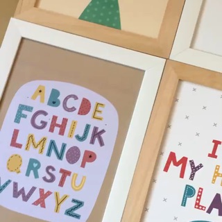 Framehay Hiasan Dinding Poster alphabet A4 Wall Decor Framehay Hiasan Dinding Poster alphabet A4 Wall Decor