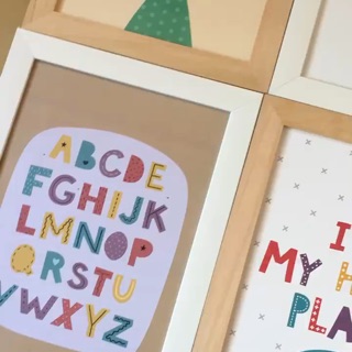 Framehay Hiasan Dinding Poster alphabet  A4 Wall Decor 