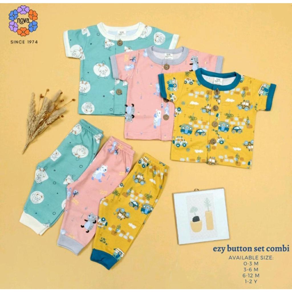 NOVA SETELAN BAYI EZY PLAYGROUND SERIES / SETELAN BAYI / BAJU BAYI DAN ANAK