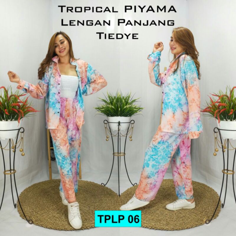 PIYAMA LENGAN PANJANG TIEDIEY BALI