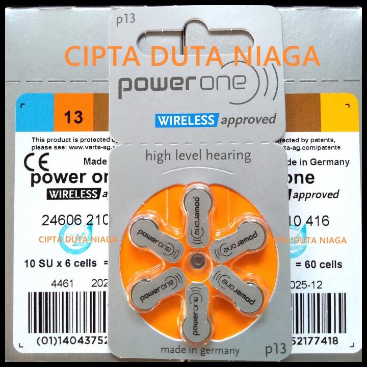 Terbaru Powerone 13 Baterai Alat Pendengar Batere Alat Bantu Dengar