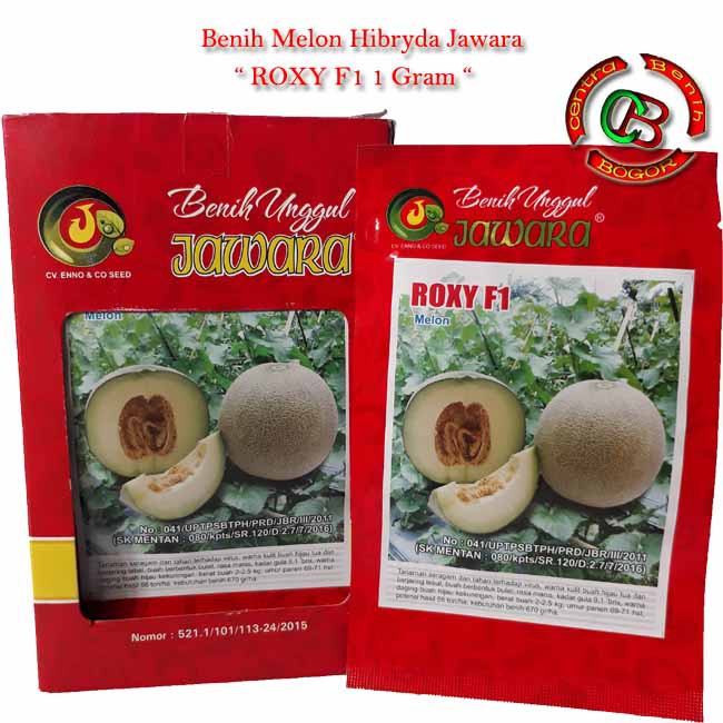 Benih Melon hibrida ROXY F1  1gr - bibit melon F1 / BENIH MELON MADU