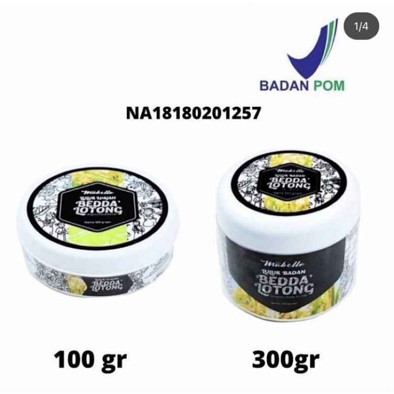 Lulur Lotong Mabello 100gr