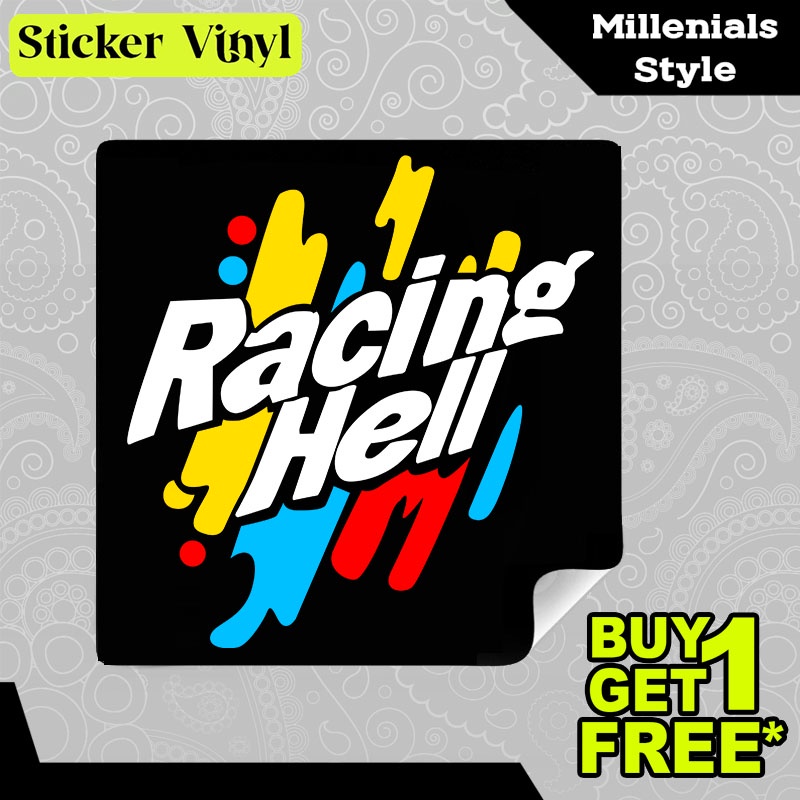 

Stiker Sticker Racing Hell Otomotif Balap Motor dan Mobil Aesthetic Bahan Vinyl Satuan Anti Air