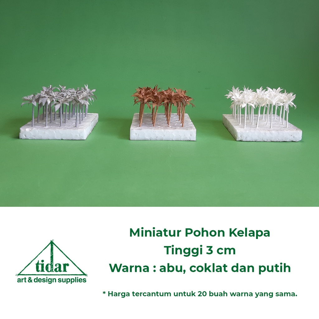 

[MR] TY - Miniatur Maket Pohon Kelapa Tinggi 3 cm / Coconut Tree