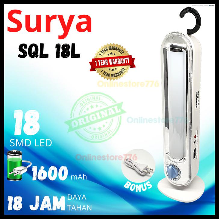 Lampu Surya Sql 18L Frosted Lampu Emergency Lampu Senter Darurat