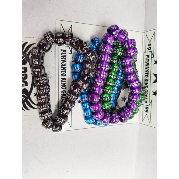 RING GELANG CINCIN DARA MERPATI DEWASA AYAM SERAMA BEO KAKAK TUA MERPATI POS DARA POS MERPATI HIAS (