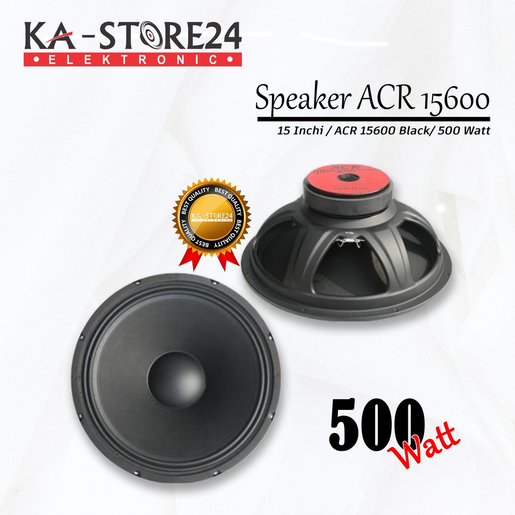 SPEAKER ACR 15600 BLACK 15 INCH 500 WATT #SP01