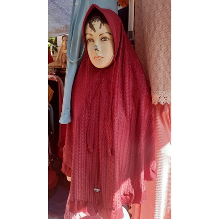 REAL Jilbab Hijab Kerudung Pet Plisket Padi Rempel Jersey Tali