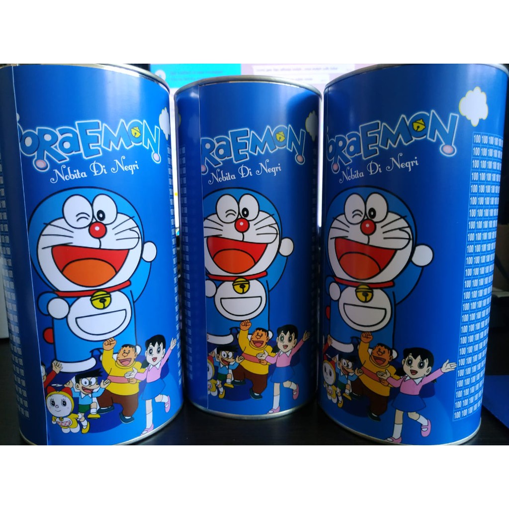 COD - celengan buka tutup target 100JT karakter/ celengan viral target/BTS UNGU DORAEMON SPONGEBOB P