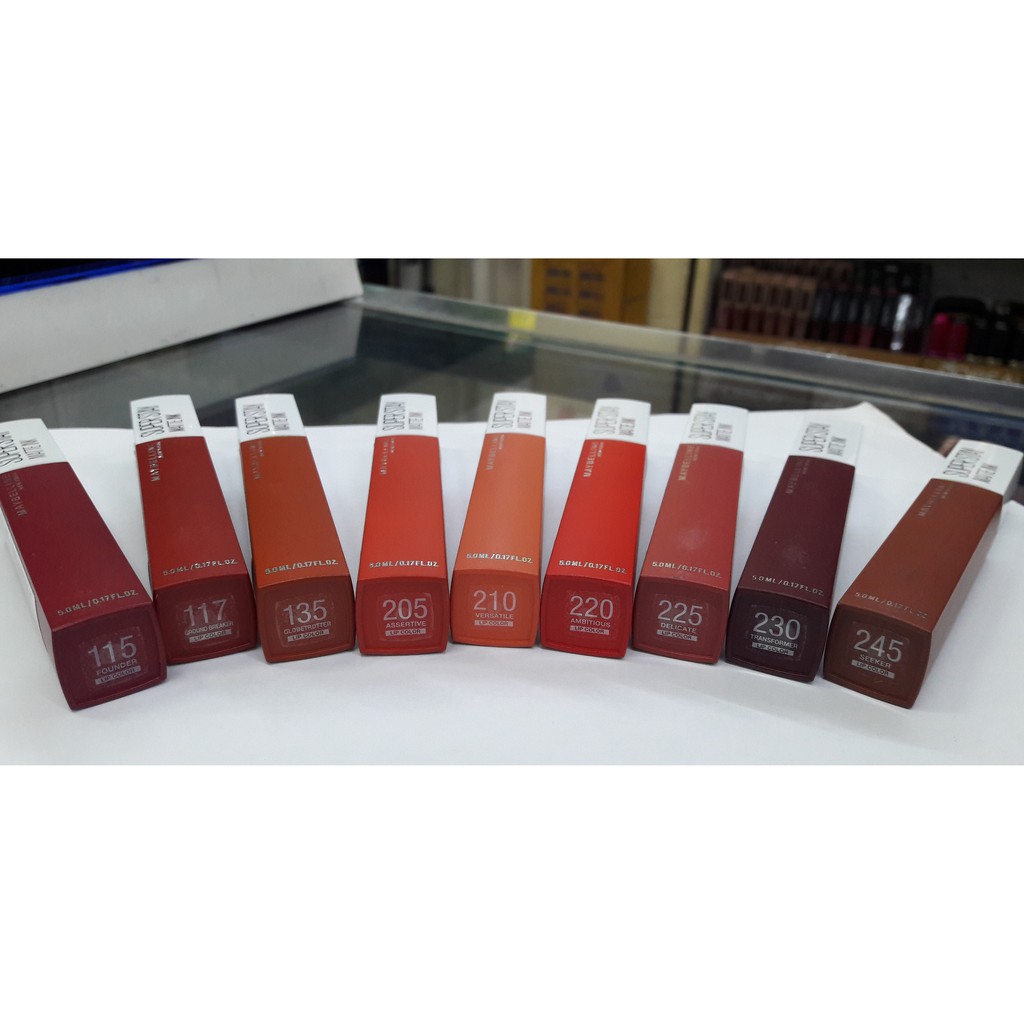 Maybelline Superstay Matte Ink New Shades