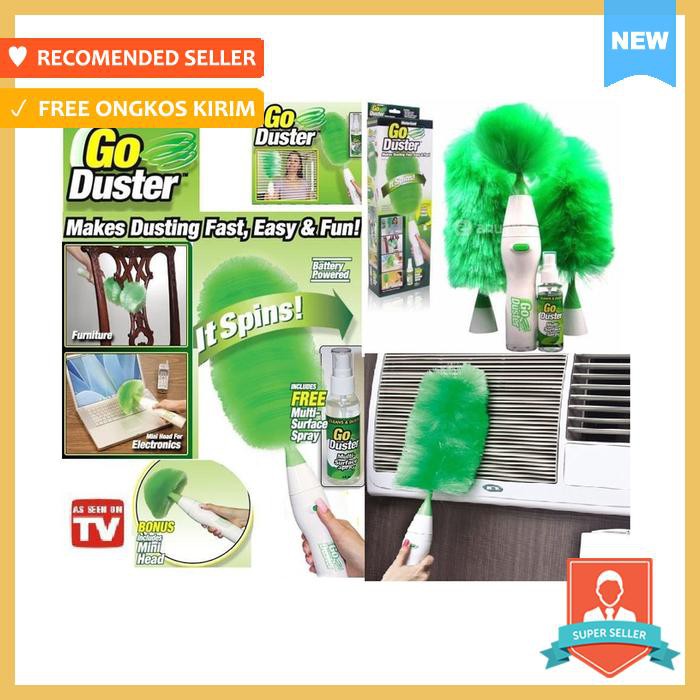 GO DUSTER KEMOCENG PUTAR ELEKTRIK PEMBERSIH DEBU