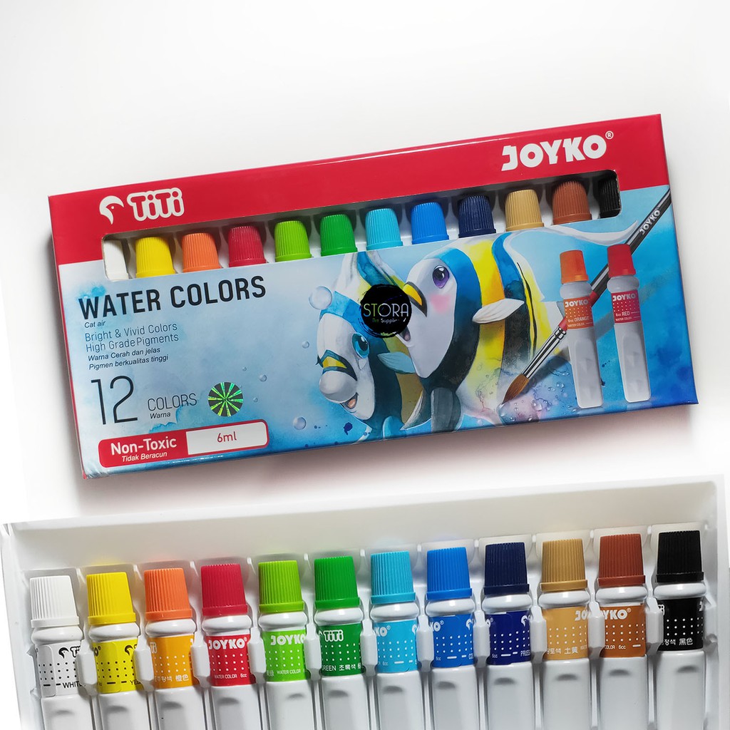 

TiTi Cat Air Anak Tube Water Color WC-6ML-12 Warna