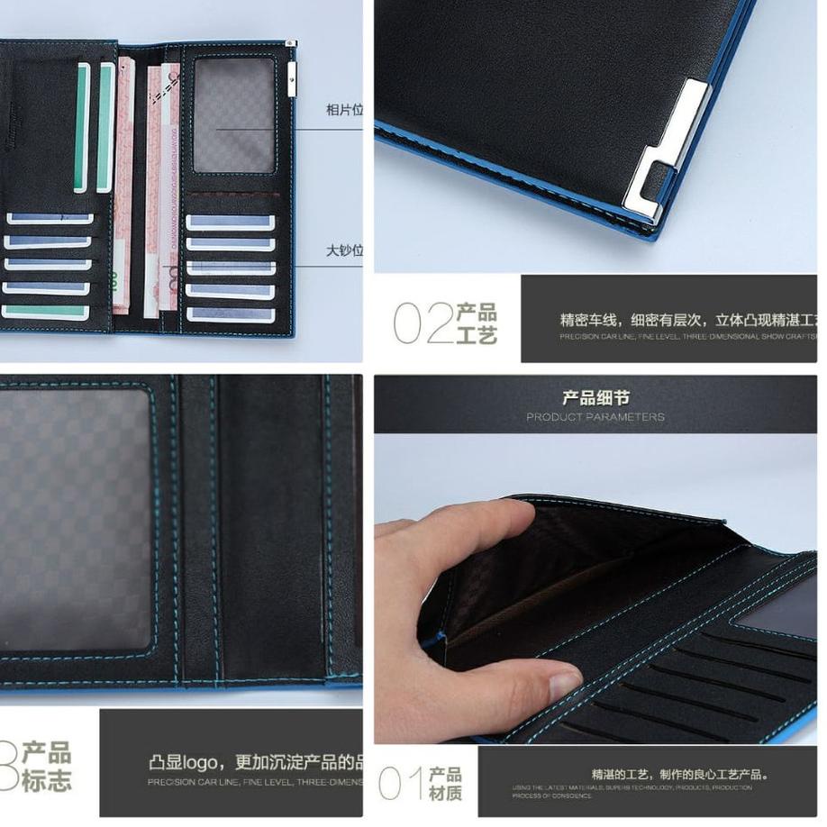⚡Akhir Tahun⭐ DOMPET PRIA PANJANG KULIT JORDAN WA052B5 IMPORT MURAH HITAM BIRU BRANDED ORIGINAL COWO