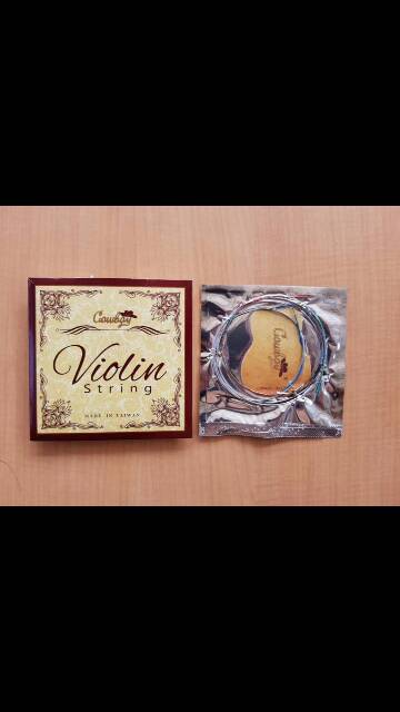 set senar biola dan rosin biola merk cowboy original