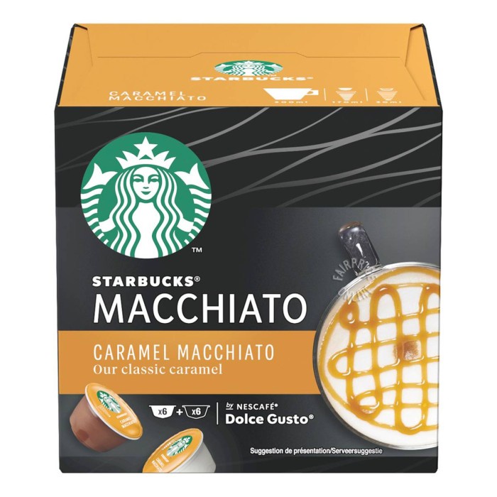 

Kopi - Nescafe Dolce Gusto Starbucks Caramel Macchiato Coffee Capsules