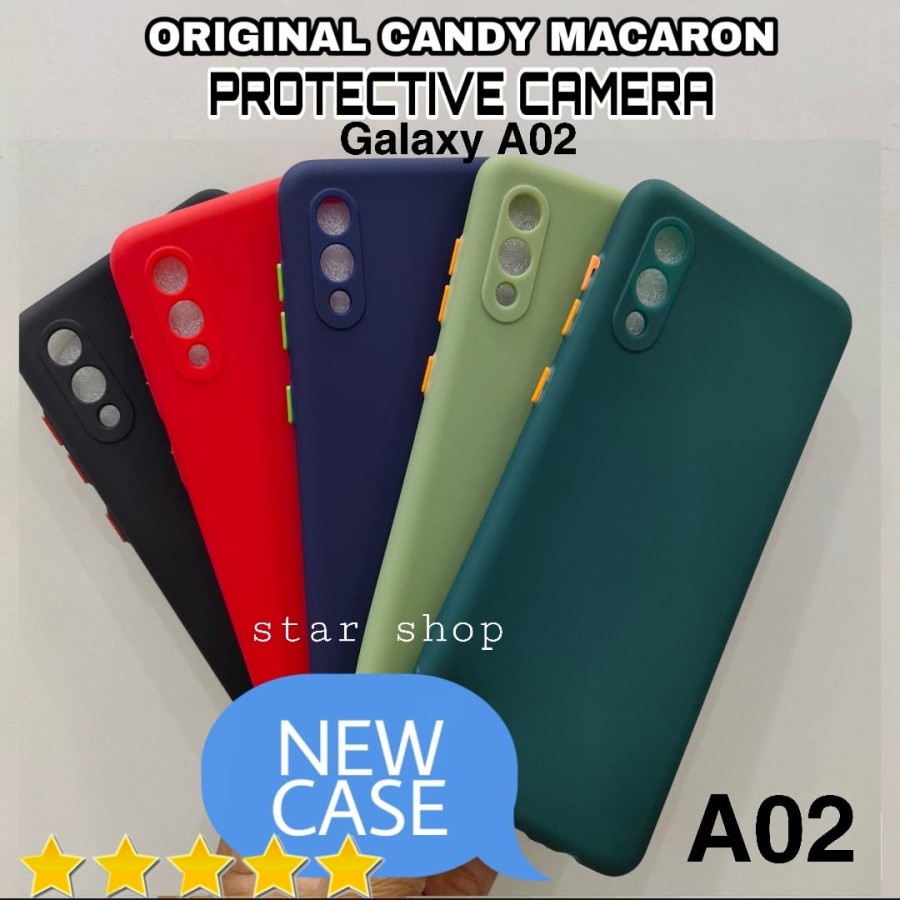 Case Samsung A02 Sofcase Candy Macaron Protective Camera - Hijau lumut