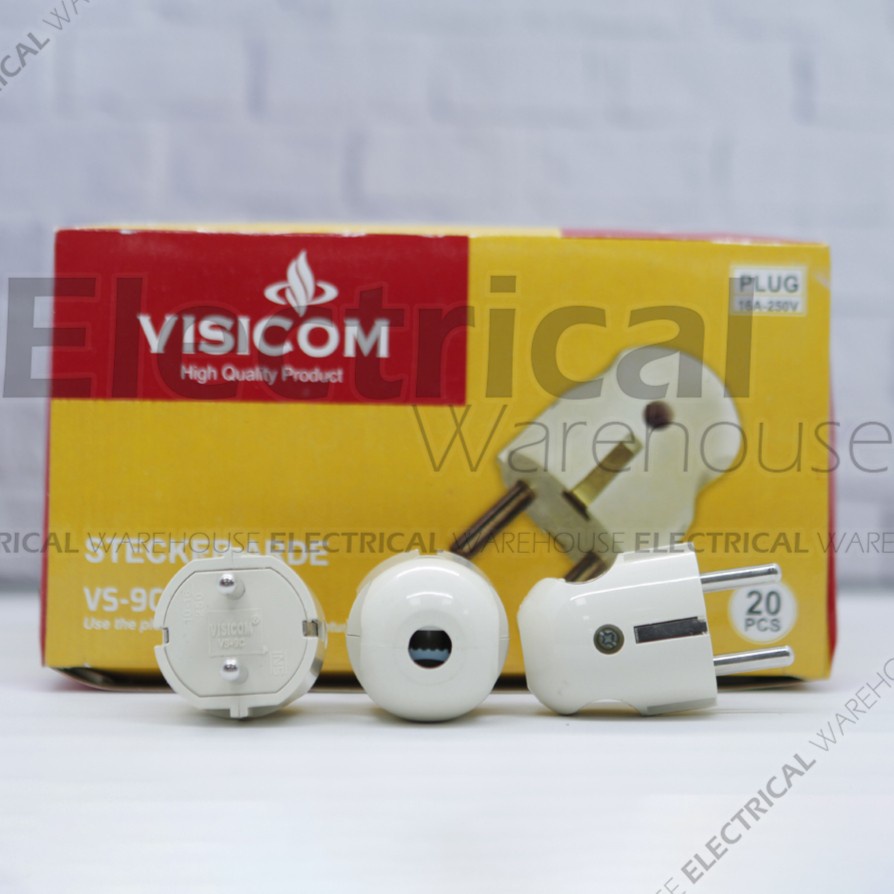 Steker Arde Bulat VISICOM VS-9C Colokan Listrik ORIGINAL SNI Bergaransi