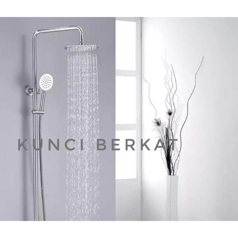 Shower set/Shower tiang/Sower/Wall shower dan Hand Shower bulat