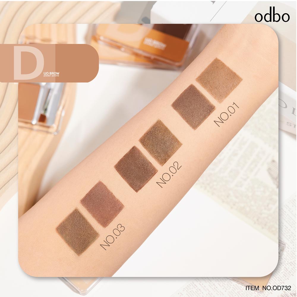 ODBO DUO BROW POWDER PALETTE OD732/EYEBROW/KOSMETIK MATA/KOSMETIK THAILAND