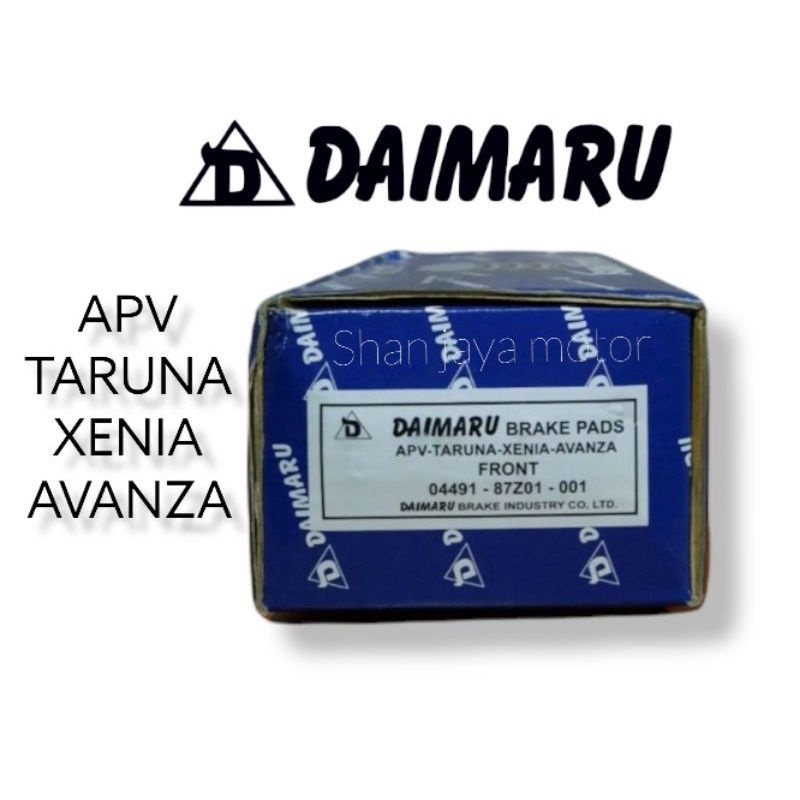 kampas rem depan apv/taruna/xenia/avanza original daimaru