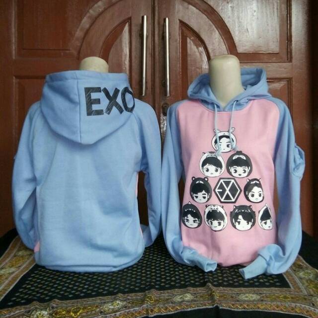 SWEATER HOODIE EXO CHIBI / JAKET KOREA / KPOP STUFF / FREEONGKIR