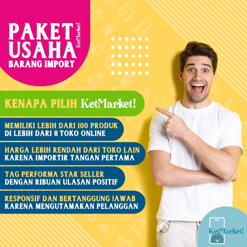 PAKET USAHA START-UP 2 - Peluang Bisnis Produk Importir Grosir Partai Besar Kebutuhan Rumah Dapur