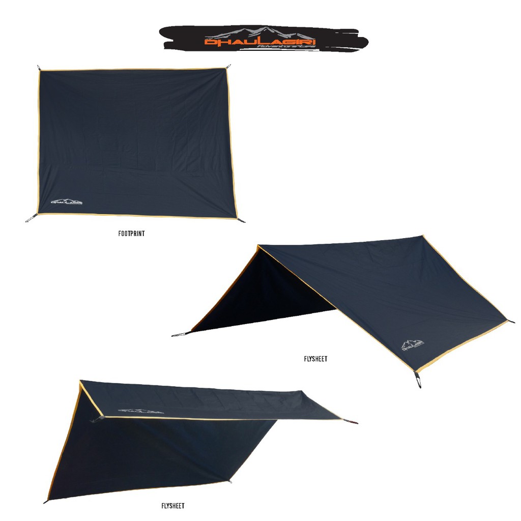 Footprint 200x200 cm dan 150x200 cm Alas Tenda Flysheet Dhaulagiri