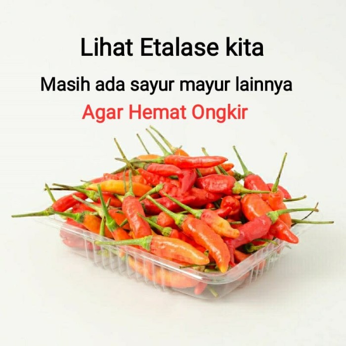 

Jual Cabai Cabe Rawit Merah Galak 500Gram