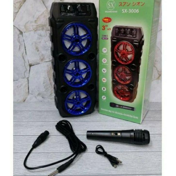 Siap Kirim.. COD Speaker Bluetooth Karaoke 3 Tingkat SX-3006/Salon Karaoke Bluetooth SX-Y3006/