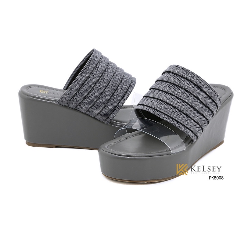 (GRATIS ALAS KAKI) Nicole Sandal Wedges Wanita Selop Kelsey Pk8008