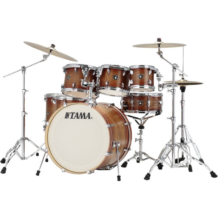 Drum Set Tama Superstar Classic Matte Auburn Elf 7 Piece Exotic Lacquer Finish