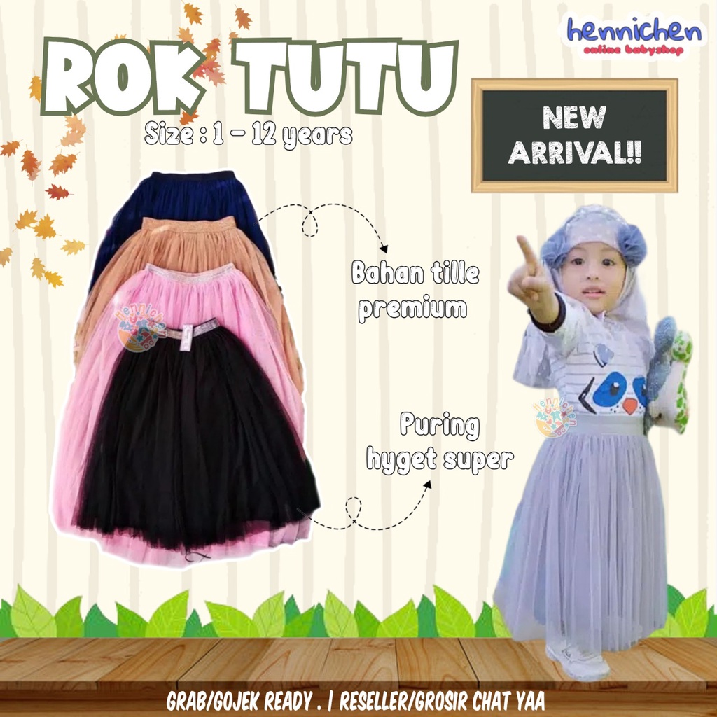 ROK TUTU PANJANG SUPER PREMIUM QUALITY ADA FURING NGEMBANG 0-12 TAHUN